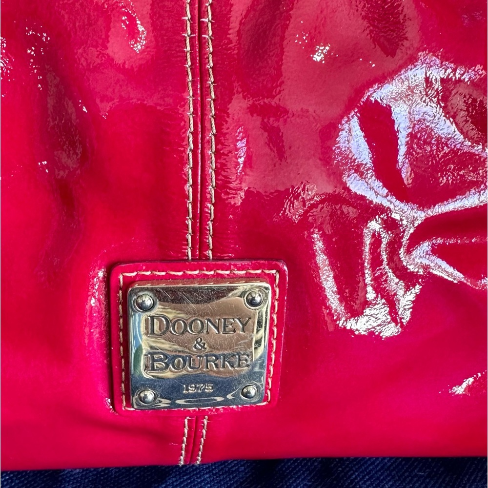 Dooney and Bourke leather pink platinum midsize purse
